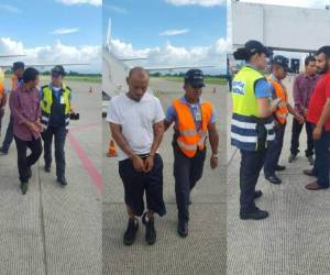 Los hondureños repatriados corresponden a los nombre de Emilio Ubence Guevara Rodríguez (33), Olvin David Reyes Castillo (32) y Nelson Joel Bueso Osorio (33). Foto: Cortesía