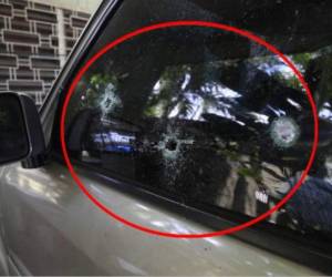 Pineda no estaba en su vehículo al momento que le hicieron los disparos al carro.