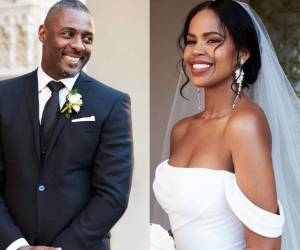 Elba portó un traje a la medida de Ozwald Boateng y la modelo uno de Vera Wang. Foto cortesía Vogue