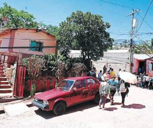 El velatorio se llevó a cabo en una iglesia evangélica a la par de la casa de Gracia María.