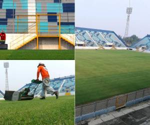 Los cambios se están notando en el estadio Morazán de San Pedro Sula que está en pleno proceso de remodelación
