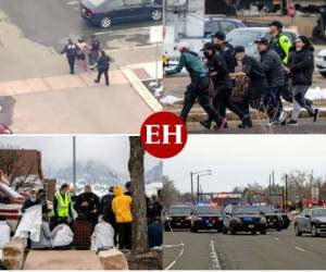 Varias personas, incluyendo un agente policial, fallecieron por los disparos efectuados por un atacante armado en un supermercado de la ciudad estadounidense de Boulder, en Colorado, informó la policía. Fotos: Agencia AFP.