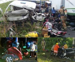 Los recientes accidentes dejan como resultado 191 personas lesionadas y 137 personas fallecidas.(Foto: El Heraldo Honduras/ Noticias Honduras hoy)