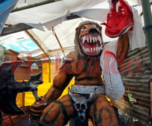 Para la familia de Francisco Gonzales, es una tradición anual elaborar monigotes, ellos hicieron a Averno.