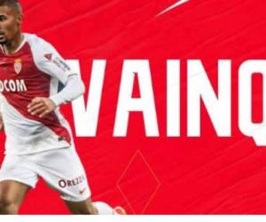 William Vainqueur será nuevo compañero de Falcao en el Mónaco. Foto cortesía Twitter @AS_Monaco_ES