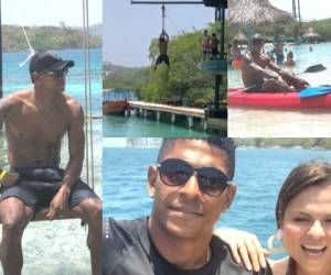 Carlo Costly se fue para Islas de la Bahía a celebrar su luna de miel con Tita Torres. Fotos: Instagram
