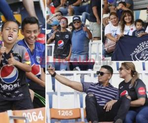 Los aficionados regalaron sus mejores poses a la cámara de Jony Magallanes de El Heraldo en partido entre Motagua y Marathón.