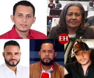 Ellos son los diputados que dejaron de brindar su apoyo a Jorge Cálix. Foto: Redes.