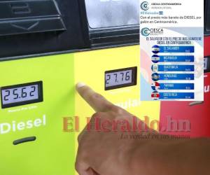 Hondureños pagan uno de los precios más altos por el galón del diésel en Centroamérica.
