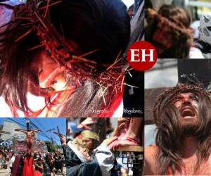 Honduras vive un año atípico y las tradicionales procesiones de Semana Santa este 2021 no se realizan como en años anteriores, como en 2017 cuando la Iglesia El Calvario nos regaló esta hermosa representación del Vía Crucis. Fotos: Marvin Salgado/ Johny Magallanes/ELHERALDO.