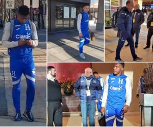 Los jugadores de la Selección de Honduras viajaron muy temprano hacia el estadio Red Bull Arena para jugar contra Ecuador. Fotos: @Fenafuthorg en Twitter