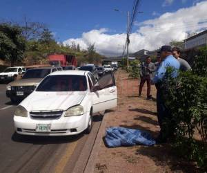 Tras el accidente la víctima gravemente herida fue trasladada al Hospital Escuela en donde minutos después murió. (Foto: El Heraldo)