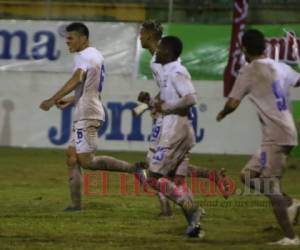 Jonathan Paz acertó el gol del empate para Honduras. Foto: Johny Magallanes / EL HERALDO.