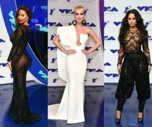 Ellas brillaron en la gala de los premios MTV Video Music Awards 2017 por sus espectaculares atuendos. Fotos: AFP.