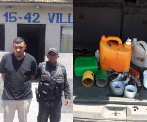 La Policía Nacional Civil interceptó a García por suponerlo responsable de intentar robar cajeros automáticos después de explotarlos.