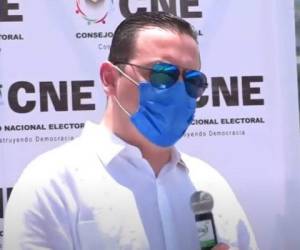 Kelvin Aguirre, presidente del Consejo Nacional Electoral (CNE). Foto captura YouTube