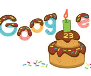 Con este doodle, Google celebra su 23 aniversario este lunes 2 de septiembre.