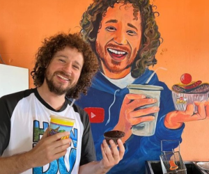 El mural se encontraba dentro de un pequeño local de batidos en la colonia Nueva Capital.