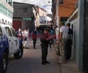 El violento ataque se registró en la colonia La Travesía. Foto: Estalin Irías/El Heraldo.