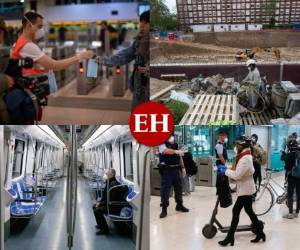 La reapertura de algunos comercios o lugares públicos en Austria e Italia y la tímida vuelta al trabajo de ciertas industrias en España, después de semanas de confinamiento, inyectan esperanza en un planeta paralizado por la pandemia y temeroso de la futura recesión. Fotos: Agencia AFP.