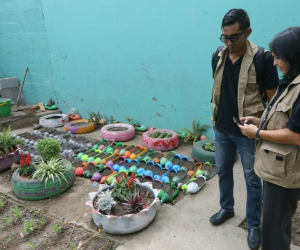 El Centro de Educación Básica San Miguel de Heredia ha trabajado durante estas semanas de campaña en el mejoramiento del entorno mediante la elaboración de huertos escolares.