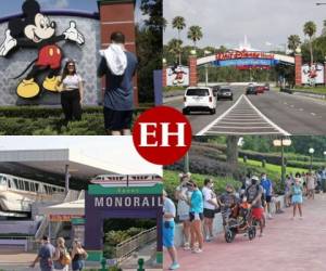 Dos parques de entretenimiento del complejo Disney World reabrieron este sábado en Orlando, después de cuatro meses de cierre, en momentos en que la pandemia se acelera en Florida, con el registro diario de miles de nuevos casos de coronavirus. Foto: Agencia AFP.