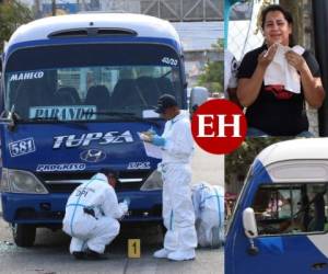 La tranquilidad en una de las calles del bulevar del este de San Pedro Sula, norte de Honduras, se interrumpió este lunes, cuando una ráfaga de disparos de arma de fuego no solo ahuyentó a las personas que se encontraban en la zona, sino que enlutó a una familia del rubro del transporte. Fotos: EL HERALDO.