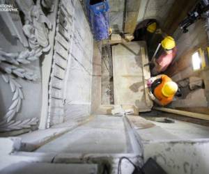 Los trabajos de restauración y análisis en este lugar podrían arrojar datos interesantes de la historia de la muerte y resurrección de Jesús. /Foto AP/