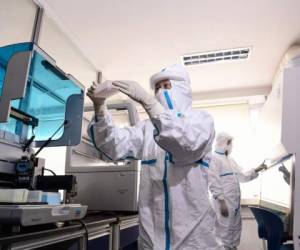 Científicos chinos y de diferentes países buscan de forma acelerada una vacuna para detener el coronavirus. Foto: AFP