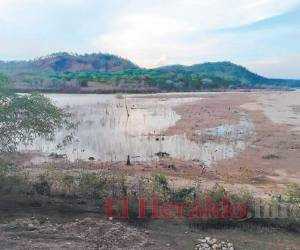 En varias partes del río Patuca no hay suficiente agua para navegar. Foto: El Heraldo