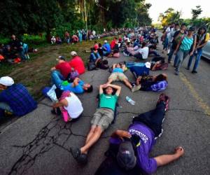 Desde la semana anterior miles de migrantes hondureños han salido rumbo a Estados Unidos. Foto: Agencia AFP