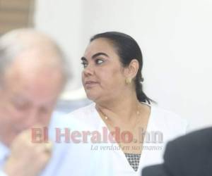 La ex primera dama de Honduras, Rosa Elena de Lobo, en una de sus audiencias en los Tribunales en materia de Corrupción.