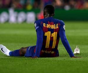 Dembélé volverá a ser intervenido en el mismo lugar. AFP.