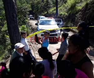 La víctima fue encontrada en el sector de la quebrada de Agua Blanca aledaña a Villa Vieja. (Foto: El Heraldo Honduras/ Noticias Honduras hoy)