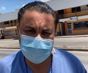 Carlos Umaña, presidente de los médicos del IHSS en San Pedro Sula.