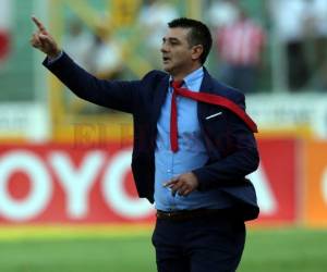 Diego Vazquez, entrenador de los azules del Motagua. Foto: Johny Magallanes / El Heraldo.