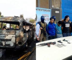 Estos grupos criminales han sido vinculados a la extorsión y la quema de buses rapiditos. (Foto: El Heraldo Honduras)