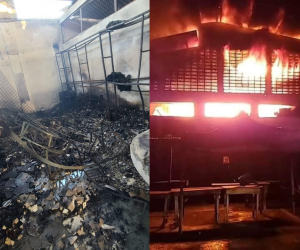 Continúan reportándose incendios en los diferentes departamentos del país, esta vez provocando la pérdida de varios puestos de ventas ubicados en el mercado municipal de Nacaome.