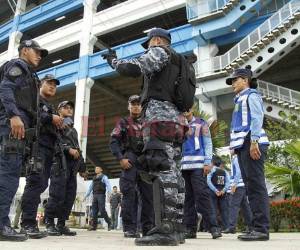 Policía Nacional blindará el coloso deportivo. Fotos Grupo OPSA