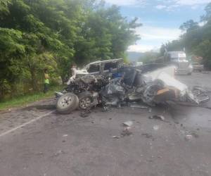 Video: Las imágenes del aparatoso accidente que dejó dos víctimas en Taulabé