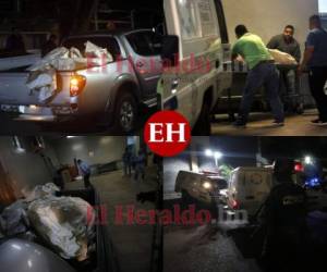 Los cuerpos de los 18 reos asesinados en la cárcel de El Porvenir fueron trasladados en horas de la madrugada de este lunes a la morgue capitalina para realizarles el proceso correspondiente. Fotos: Johny Magallanes / EL HERALDO.