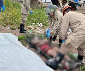 En las aguas del río Choluteca fue hallado el cuerpo sin vida de un hombre. El lente de EL HERALDO estuvo presente al momento del rescate.