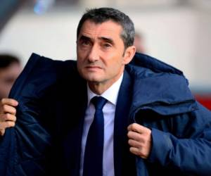 El técnico del Barcelona, Ernesto Valverde, se mostró satisfecho con la contratación de Yerry Mina. Foto: AFP