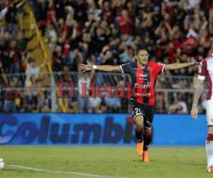 El delantero hondureño Rioger Rojas es uno de los delanteros referentes del Alajuelense de Costa Rica.