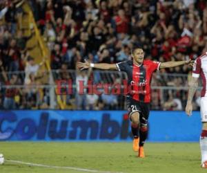 El delantero hondureño Rioger Rojas es uno de los delanteros referentes del Alajuelense de Costa Rica.