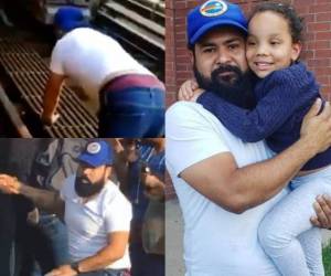 Jairo torres fue quien rescató a la niña de las vías del tren. El compatriota tiene 11 años de vivir en Estados Unidos. Foto: Cortesía Redes sociales.
