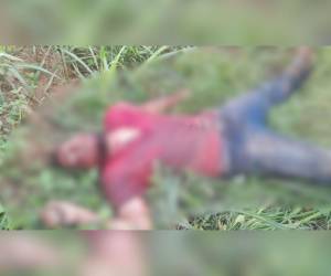 El cuerpo del hombre quedó tendido en medio de la maleza.