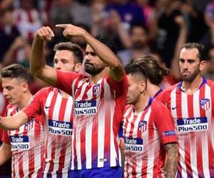 La delantera del Atlético de Madrid promete mucho para la próxima temporada. (AFP)