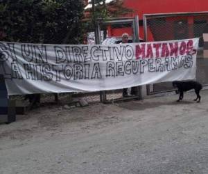 Este fue el mensaje amenazante que dejaron tras perder la clasificación. (Foto: RCN Radio Cali)