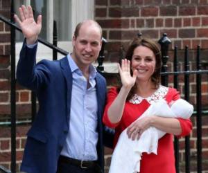 Kate y William se convirtieron en papás por tercera ocasión en abril de 2018. Foto: AFP